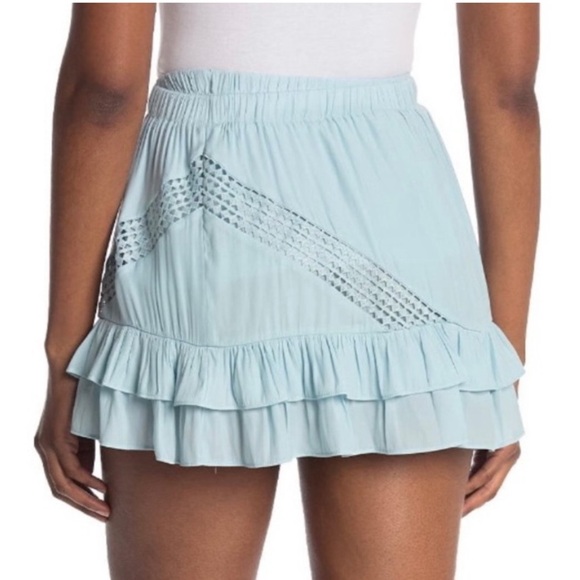 Ramy Brook Linus Cutout Layered Mini Skirt - Picture 1 of 5